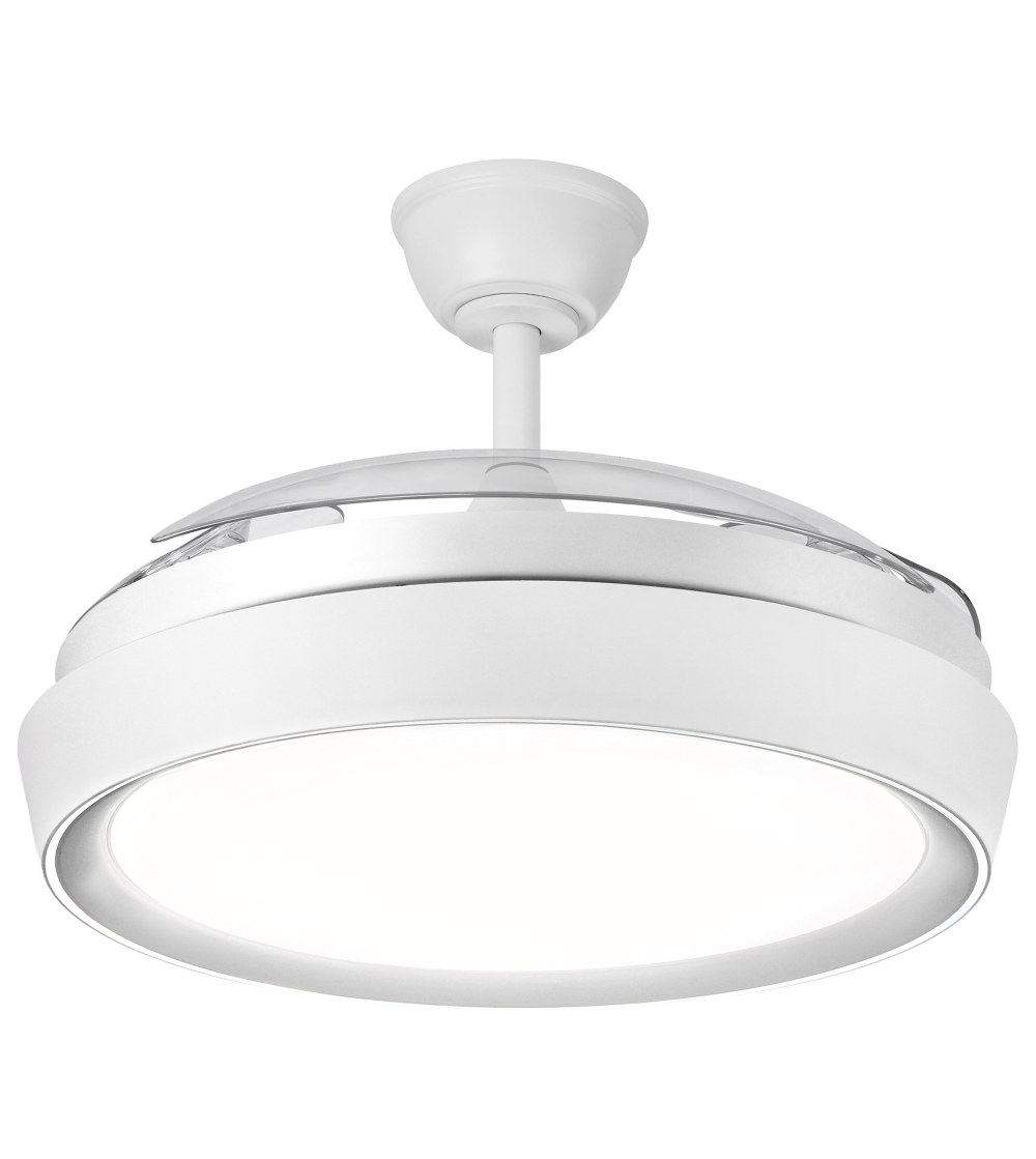 Ventilador de Techo LED Jueric Invest Niza Blanco Motor DC Ø1100 mm