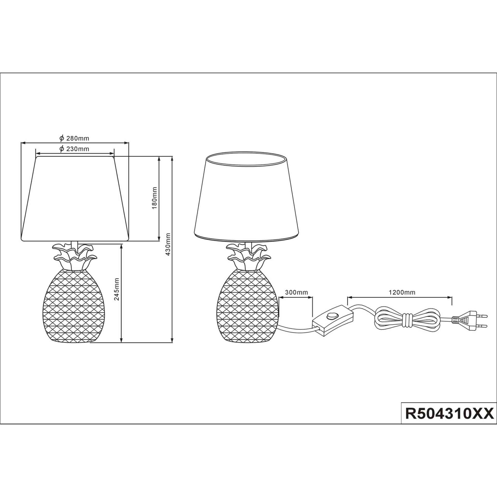 Lámpara de sobremesa PINEAPPLE | Trio Lighting