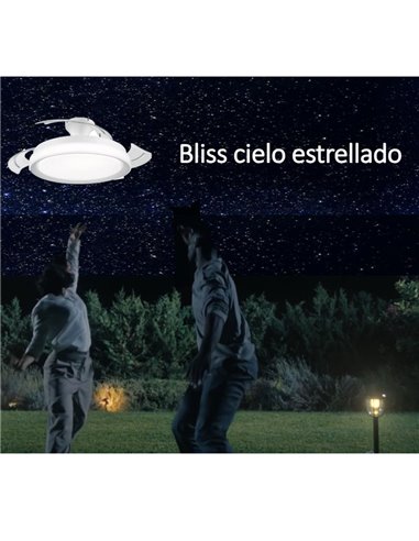 Ventilador de Techo con Aspas Retráctiles BLISS y Luz Efecto Cielo Estrellado | Philips