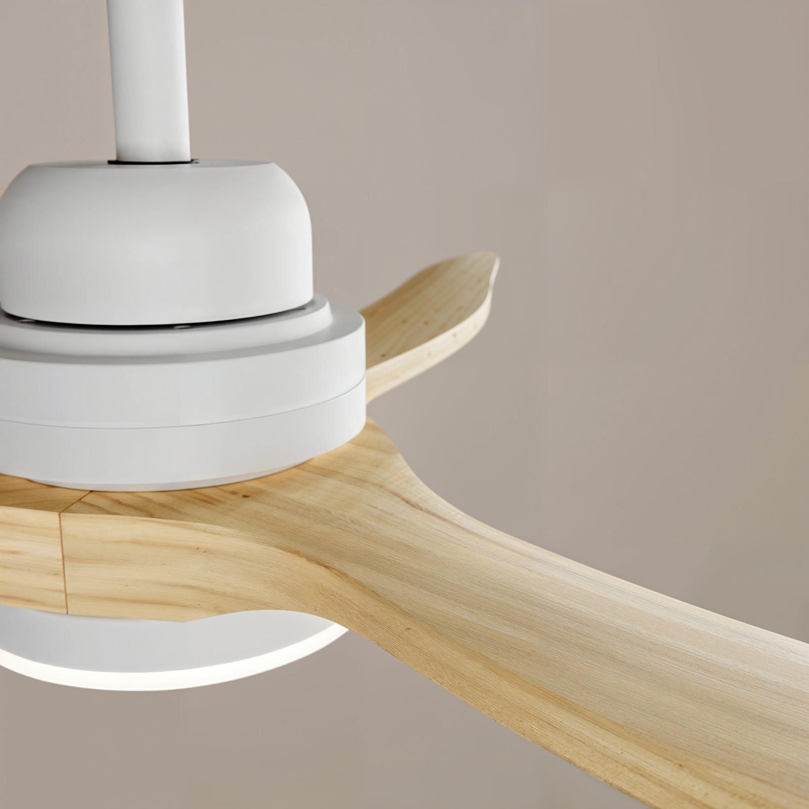 Ventilador de Techo DC BALCONY XL con Luz LED Regulable | Madera Natural | Interior y Exterior | Sulion