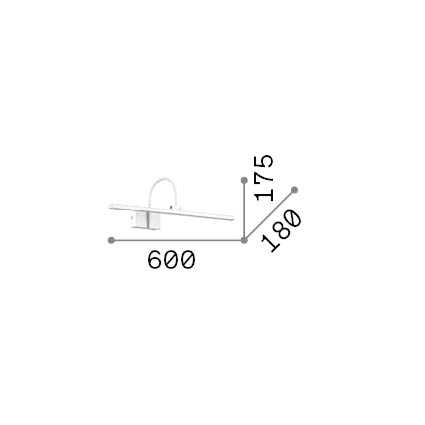 Bonjour 60 – Aplique de pared – Blanco – Ideal Lux
