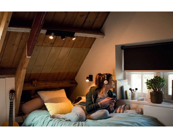 Foco RUNNER sin mando - Philips Hue - Negro