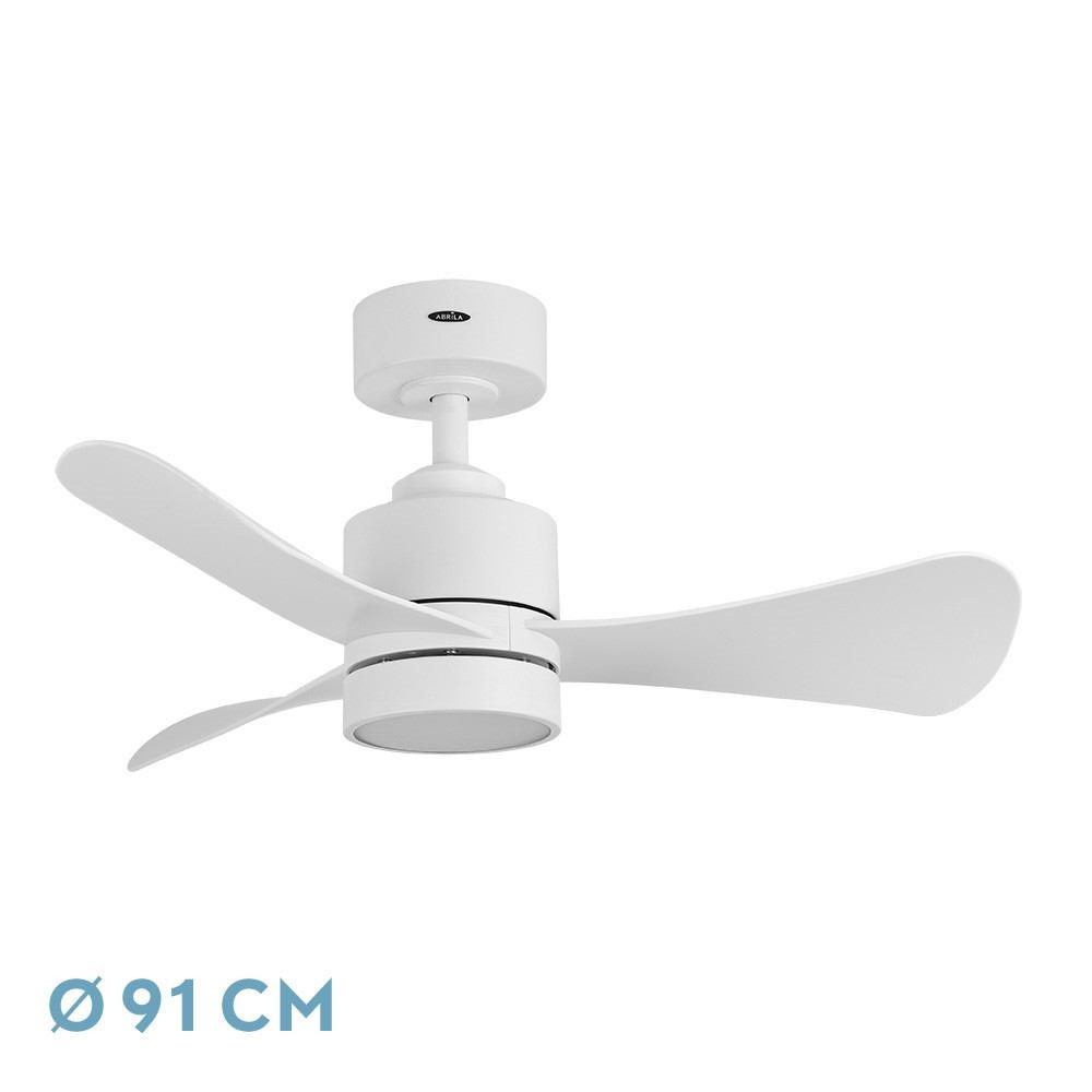 VENTILADOR DC ZEPELIN 18W 1900LM BLANCO 3ASPAS 91D 3000-4000-6500K REMOTO,Memoria y temporizador | Fabrilamp