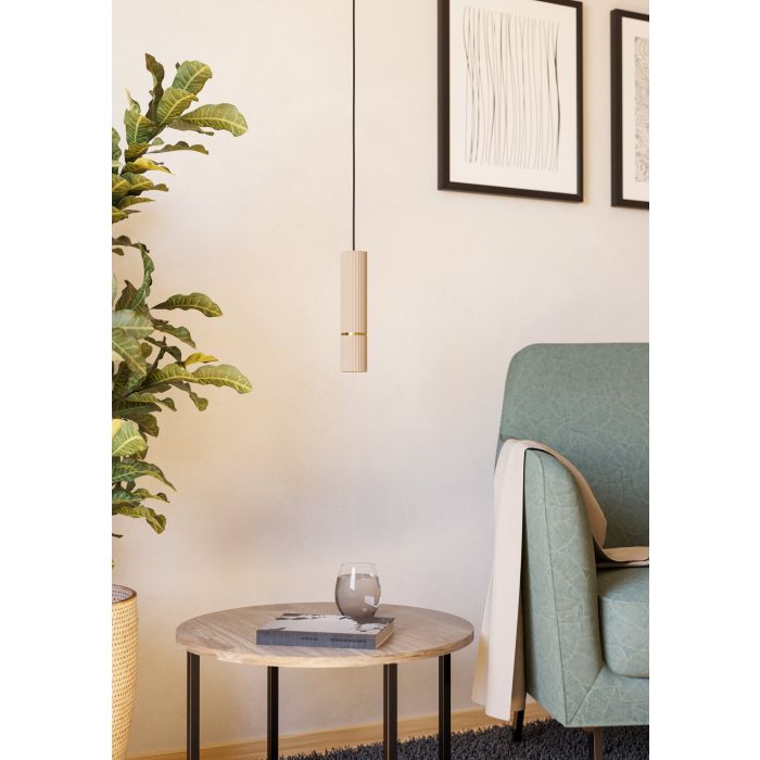 Caminia Aplique pared led con 1 bombilla gu10 color Arena | Eglo