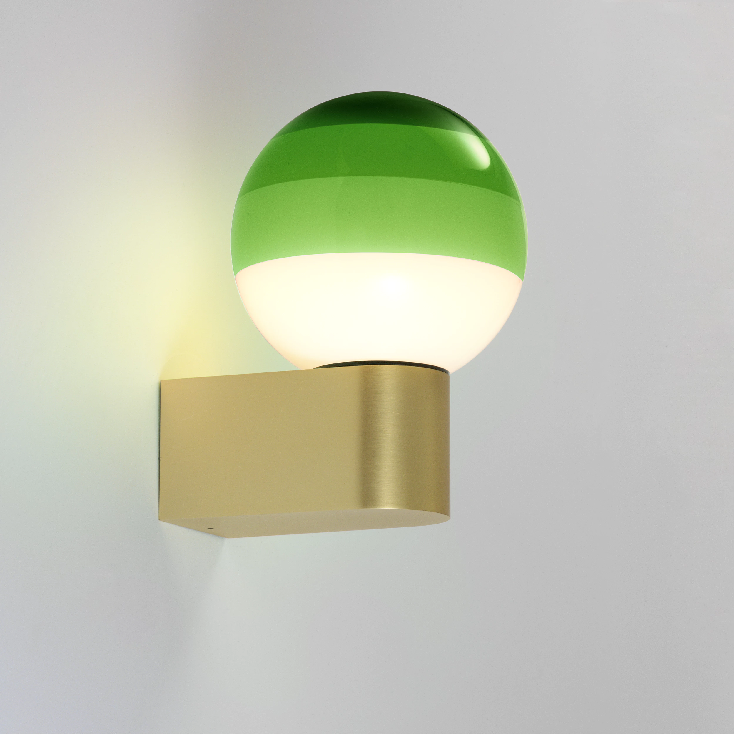 Lámpara de pared, Dipping  A1-13, verde , latón, LED, 2700K, 544lm, A12,5cm, A18,5cm | Marset