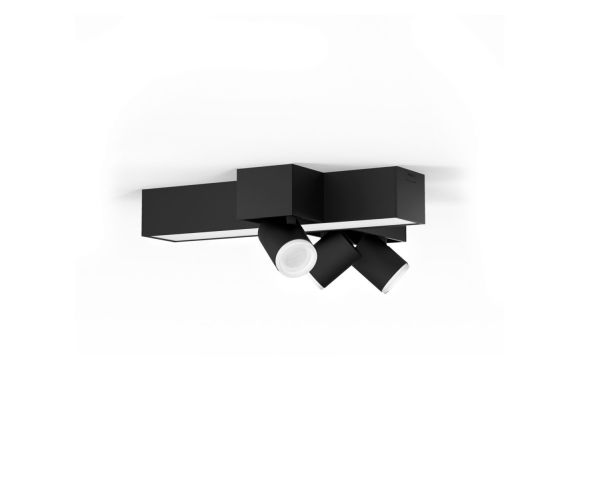 Plafón triple CENTRIS SMALL - Philips Hue - Negro