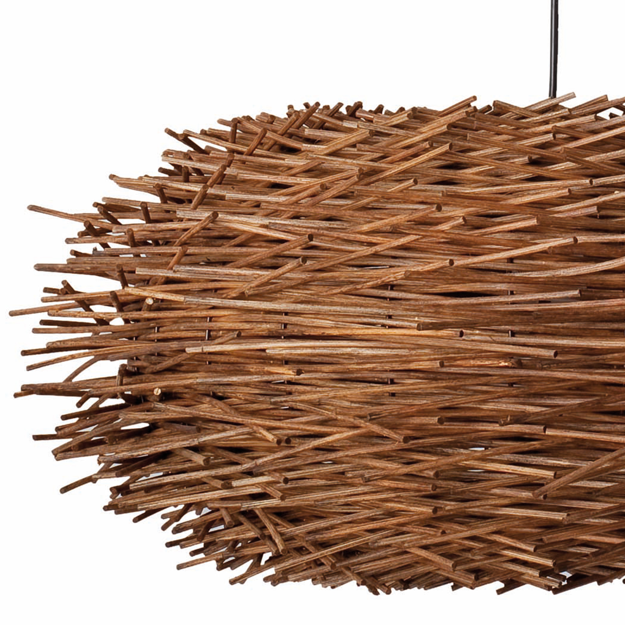 Lámpara Colgante Nido de Faro | Diseño Orgánico en Ratán Natural