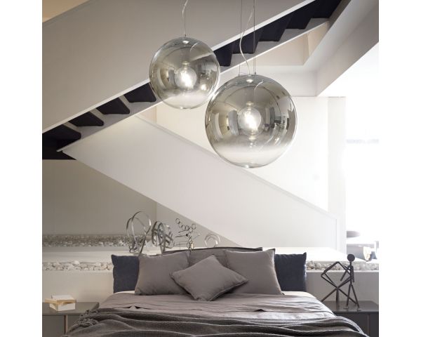 Lámpara colgante MAPA SP1 D30 - Ideal Lux - Cromo Matizado