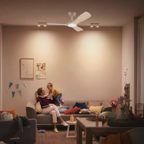 Ventilasdor de techo Olas Fan ceiling 42' 30W+24W blanco-white | Philips