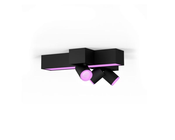 Plafón triple CENTRIS SMALL - Philips Hue - Negro