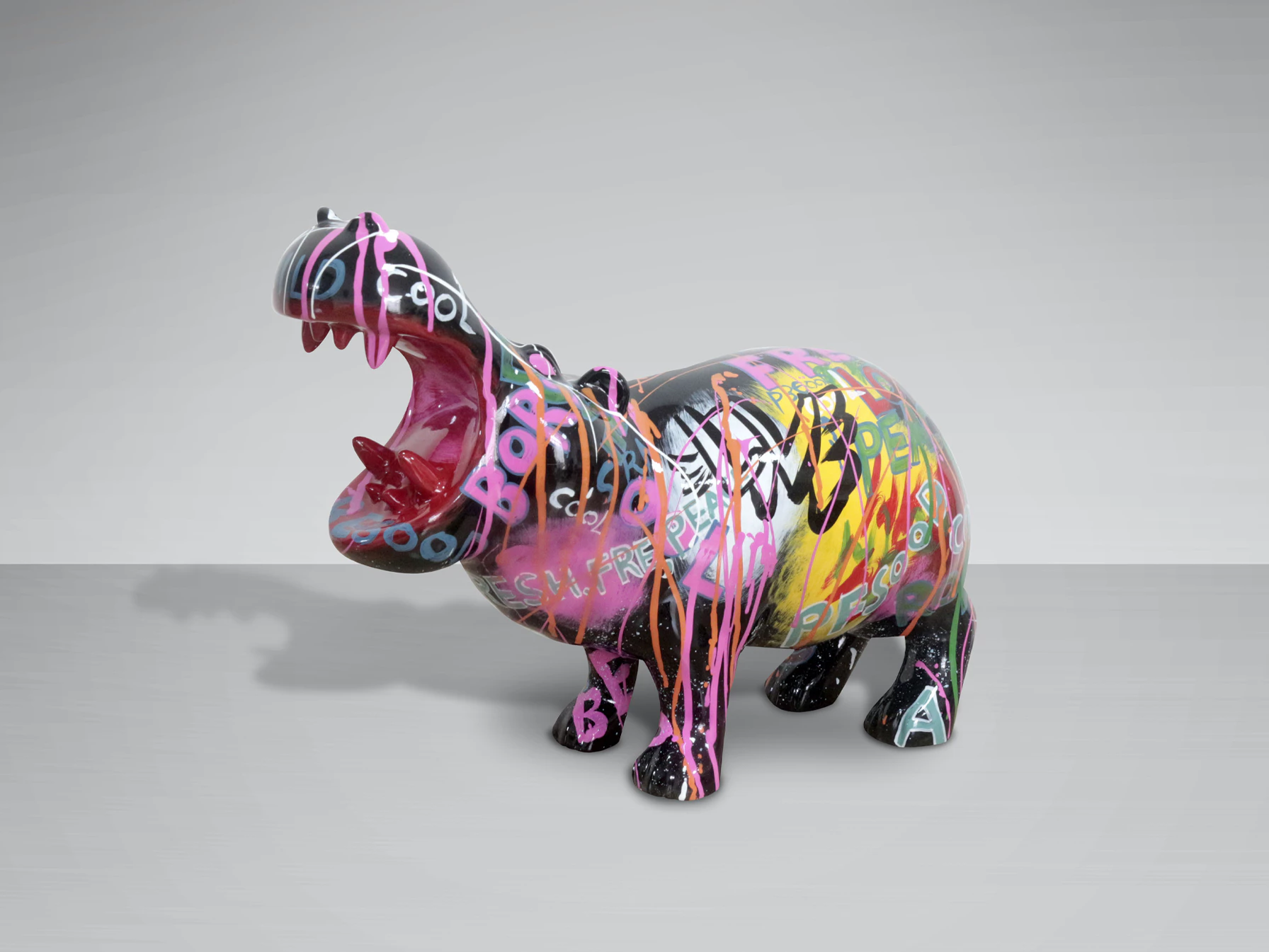 HIPPO- FIGURA DECO GRAFITI | Schuller