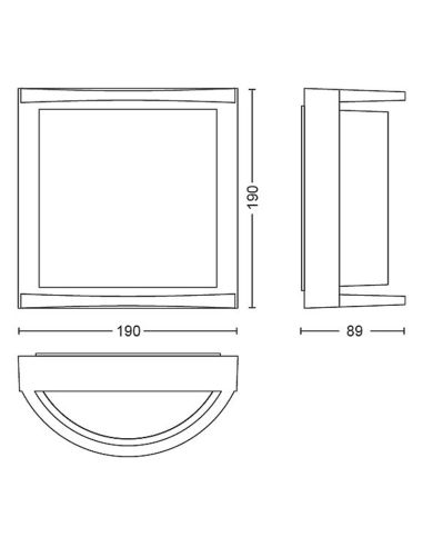 Aplique mural Samondra 12 W 2700k. | Philips 