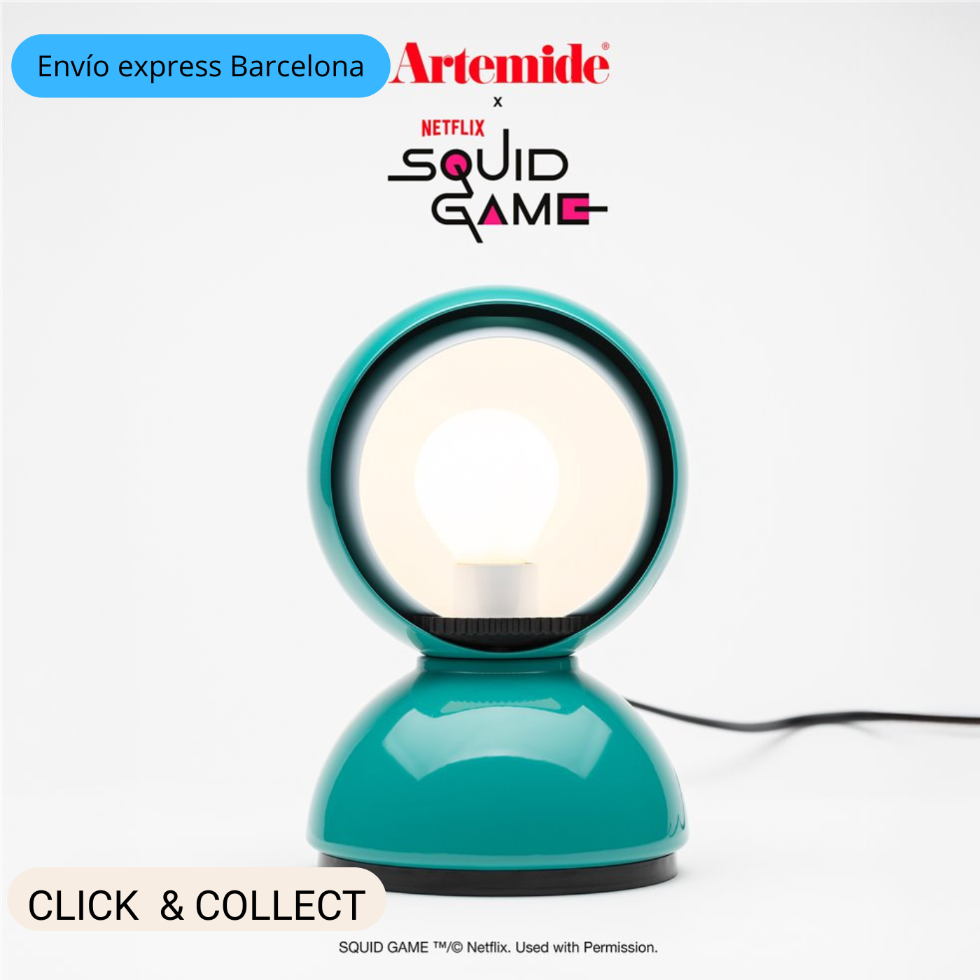 Lámpara de sobremesa Eclisse x Squid Game – Jugador Special Edition | Artemide