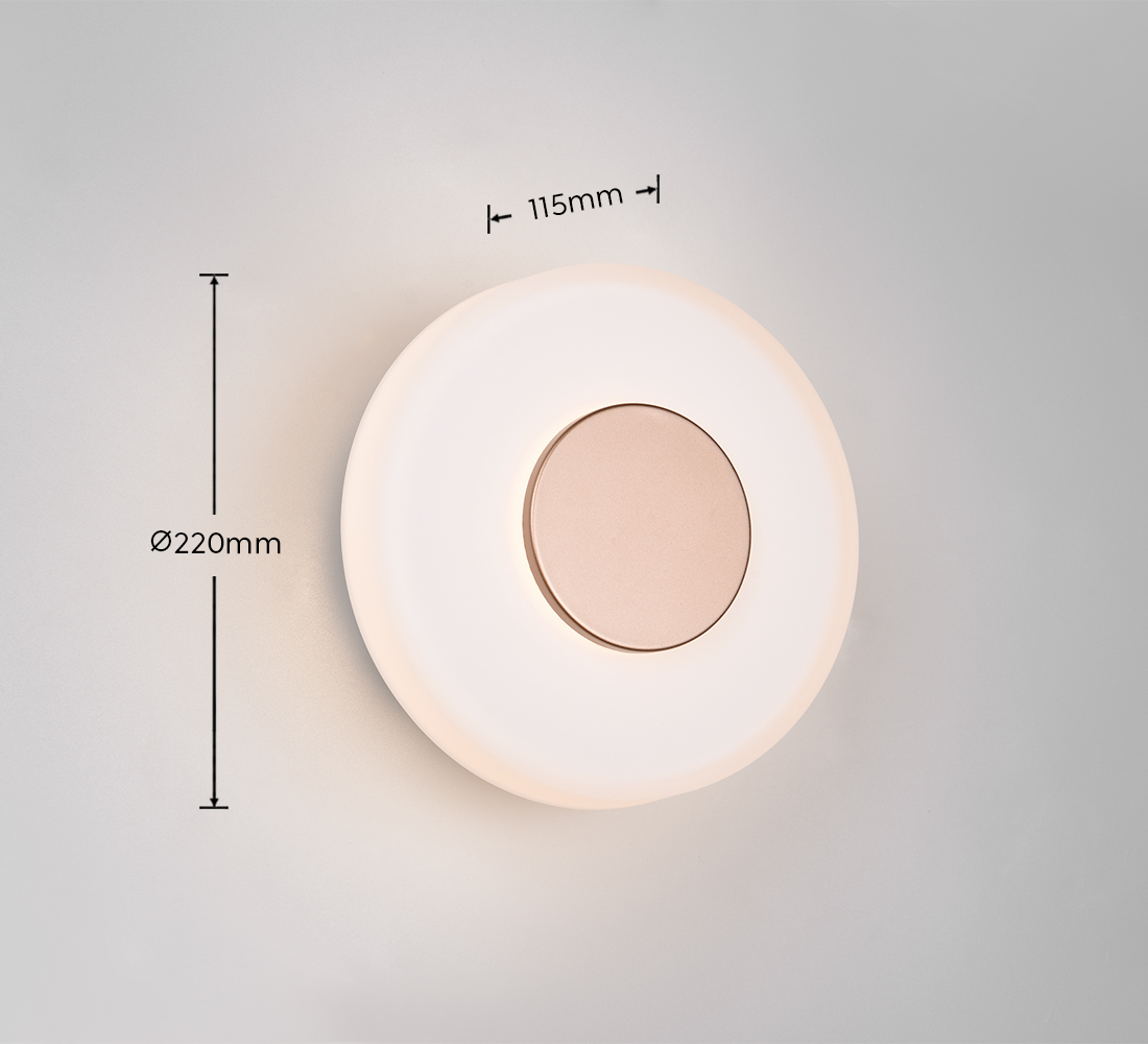 Aplique de Pared LED Trio Celeste Café Ø 22cm 10W 1100lm 3000K