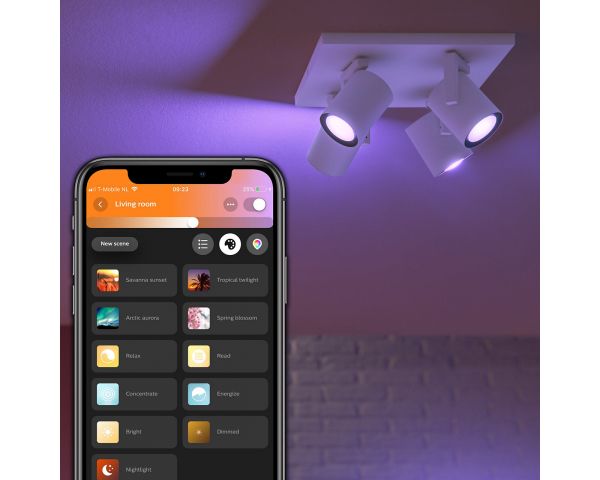 Foco de cuatro luces ARGENTA - Philips Hue - Blanco
