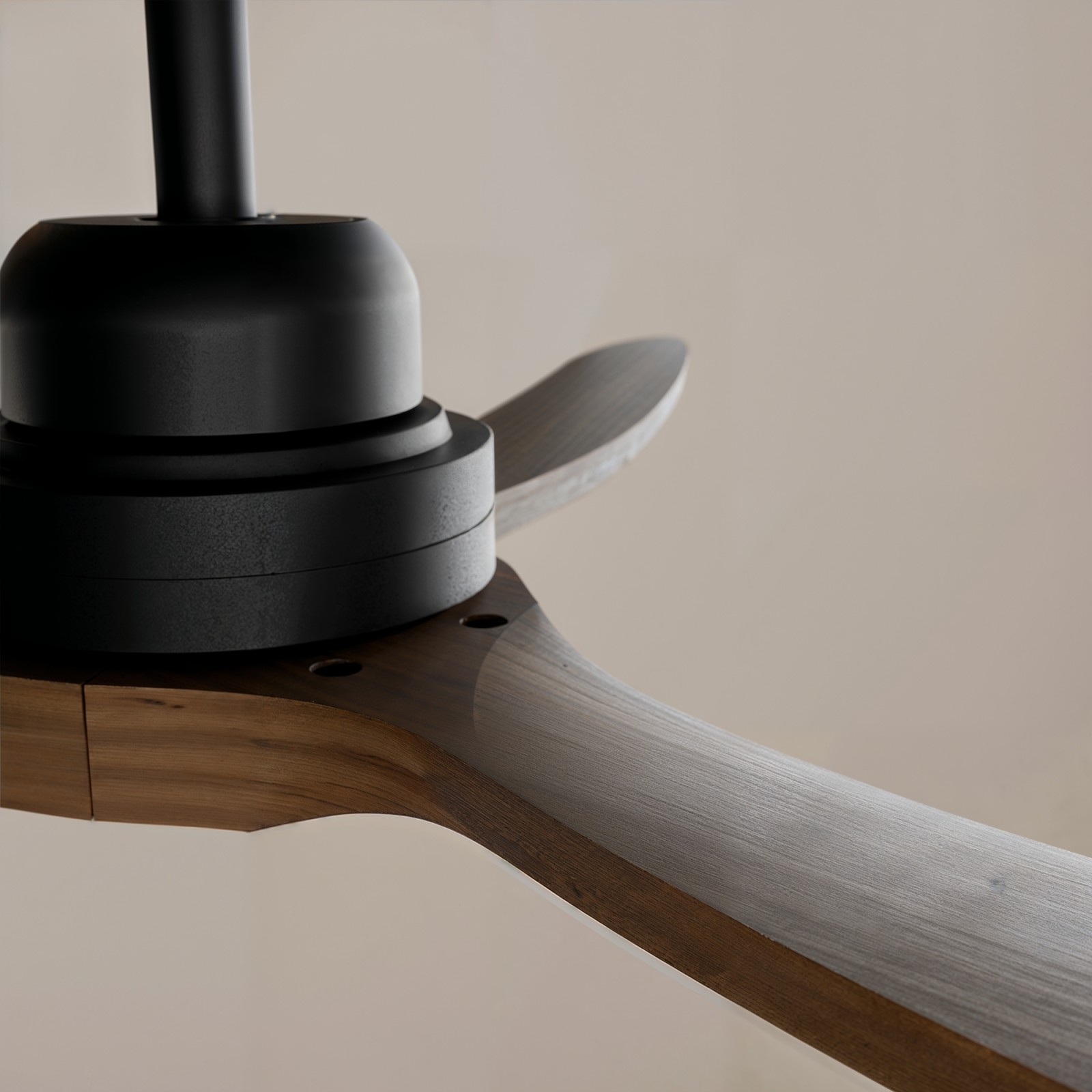 Ventilador de Techo DC BALCONY XL con Luz LED Regulable | en negro | Interior y Exterior | Sulion