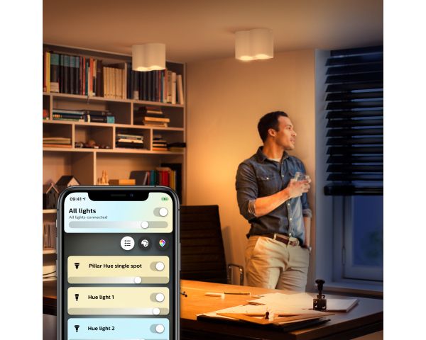 Foco doble PILLAR - Philips Hue - Blanco