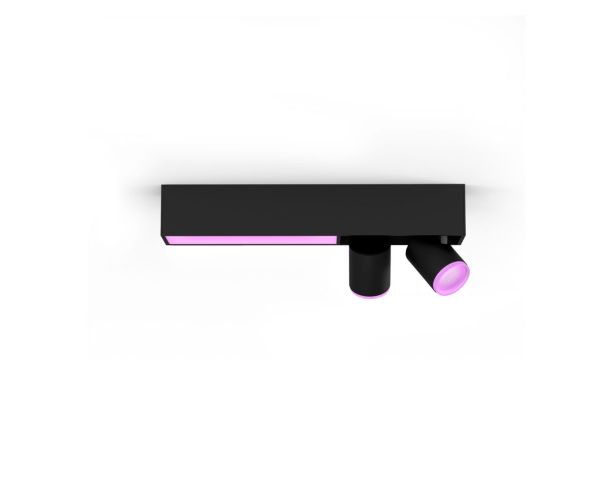 Plafón de dos luces CENTRIS - Philips Hue - Negro