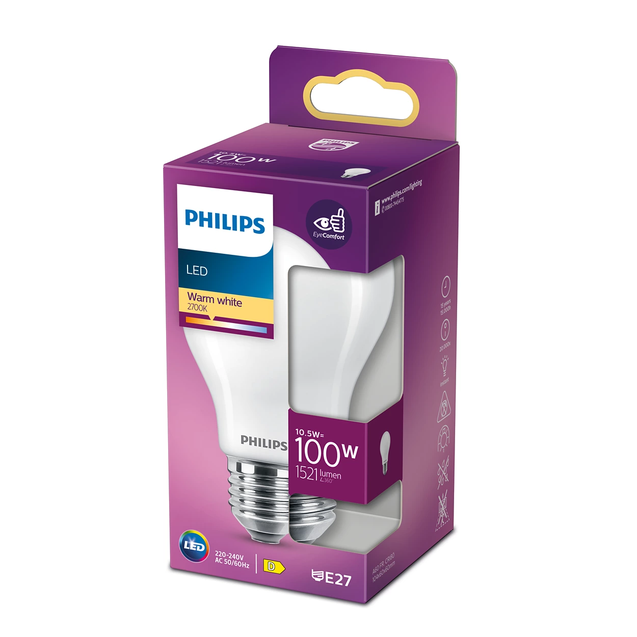 Bombilla LED classic 100W E27 WW A60 FR NDRFSRT4 | Philips